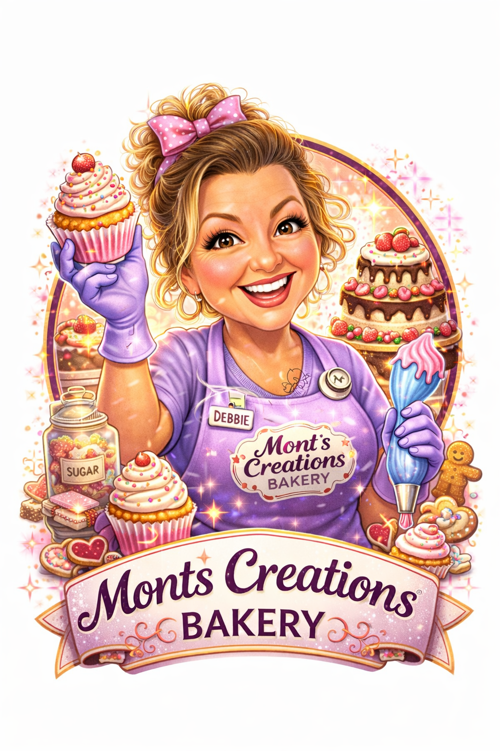 Monts Creations Bakery logo